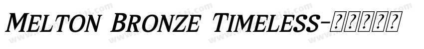 Melton Bronze Timeless字体转换